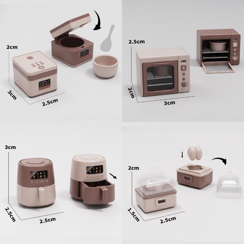 Kitchen Appliances Toys - Nowa【1 szt. Realistyczna Kuchenka Mikrofalowa, Garnek