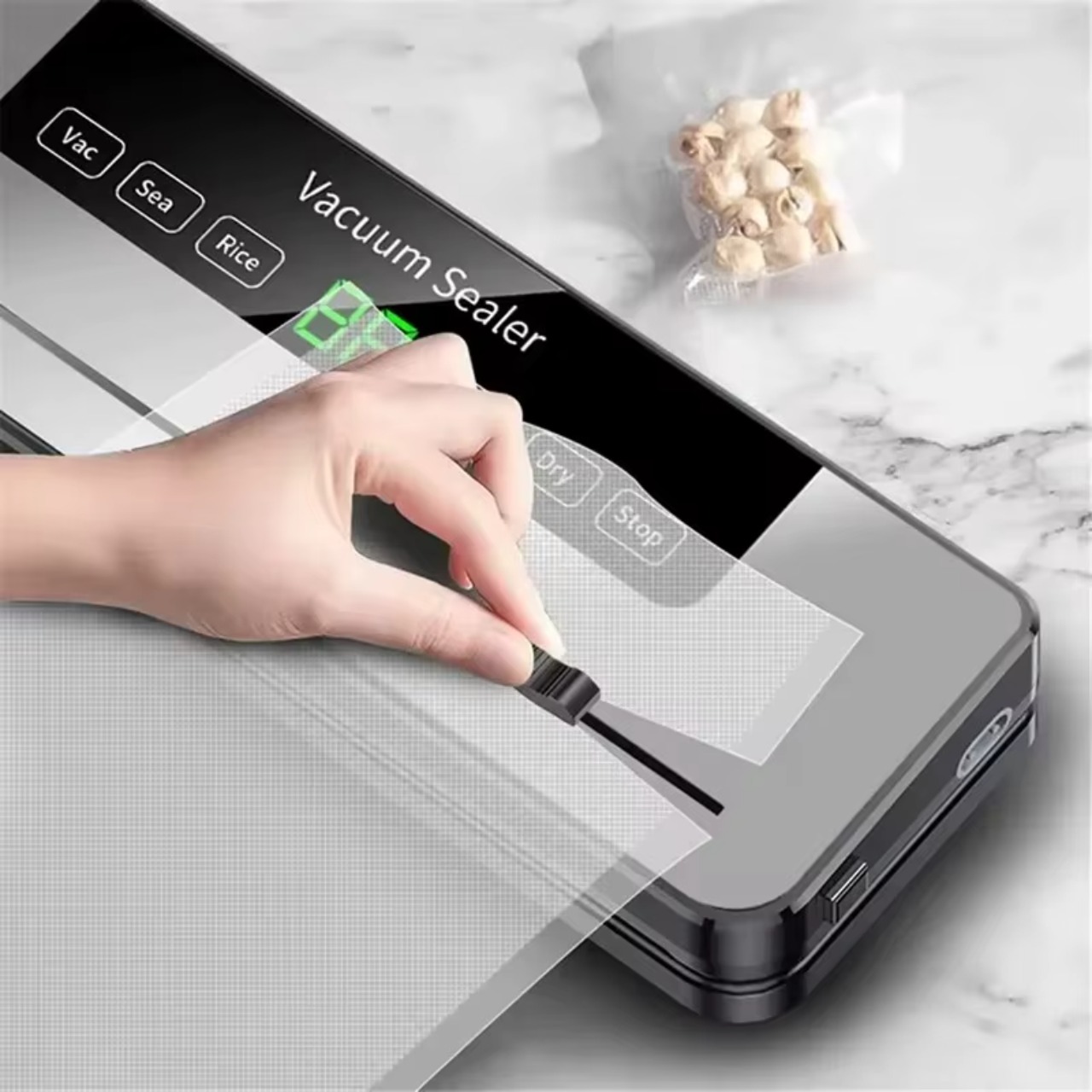 Kitchen Appliances Built In - Elektryczna maszyna do pakowania próżniowego, przeznaczona