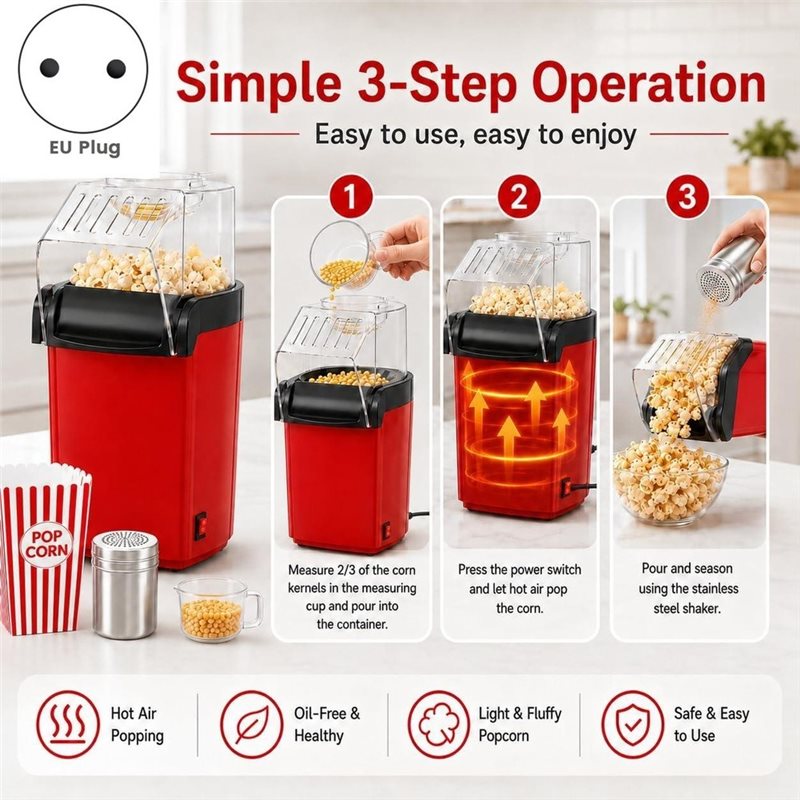 Promocja! Bezolejowa maszyna d – Air Popcorn Maker recenzja i cena